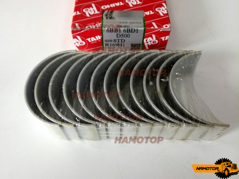 Вкладыши шатунные ISUZU D500. 6BB1. 6BF1. 6BG1 R169H1. CB-1612GP. 5-12271-010-0. 9-12271-608-0. (SIZE STD) TAIHO)